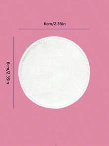 3-Ply Thickened Disposable Round Makeup Remover Pads, 6*6cm, Travel Friendly - White - View 5