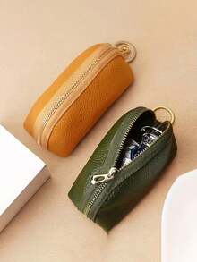 Monedero de cuero sintético suave, portacartas de gran capacidad, monedero, cartera exquisita de mujer, monedero para llaves de coche, bolsa de almacenamiento pequeña y linda para mujer, monedero para llaves simple y lindo, monedero para monedas mini para el hogar, portacartas, billetera pequeña, cartera de viaje