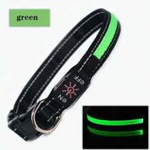 1 pièce Collier lumineux pour chien étanche rechargeable par USB - Collier de confortable et doux en maille ajustable, convient pour les promenades de nuit. Collier de chien LED en maille de nylon doux et ajustable, adapté aux petits, moyens et grands chiens. Design durable et à la mode, améliore la visibilité nocturne - Multicolore - Voir 18