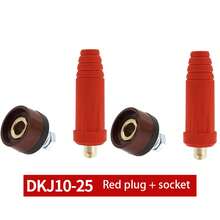 焊接电缆面板连接器插头和插座套装 DKJ10-25 DKZ10-25 200安培 & DKJ35-50 DKZ35-50 Dinse型快速接头 - 彩色 - 查看 13