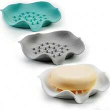 1 pezzo Portasaponetta in silicone, mensola per sapone a forma di loto, portasaponetta drenante, vassoio per sapone in silicone da bagno, portasaponetta da lavello da cucina, vassoio per sapone a forma di fiore, facile da asciugare, disponibile in vari colori, regali di Natale e Ognissanti per accessori da doccia per la famiglia, portaoggetti da lavello da cucina, piatto decorativo per sapone, decorazione da bagno alla moda, base antiscivolo, vassoio multifunzione, portasaponetta drenante, regali creativi per le feste - Multicolore - Visualizzare 1