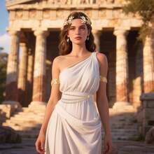 Greek Goddess Costumes And Accessories, Greek Women's Clothing, Leaf Crowns, Earrings, Belts, Cosplay Party Supplies, Valentine's Day Photo Props/Novelty Party Jewelry, Atmosphere-Creating Items, Heart Shapes, Valentine's Day. - Multicolor - View 2
