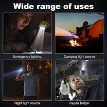 1pc Portable Hand Crank Rechargeable Flashlight With 3 High Brightness LED Lights, Suitable For Camping, Home And Emergency Survival, Multi-Level Brightness Adjustment, Sturdy Handle, LED Technology, High Brightness LED Flashlight, Ideal Choice For Outdoor Enthusiasts. - Multicolor - View 11