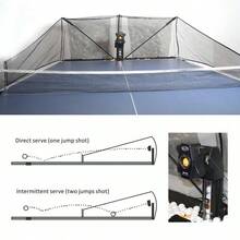 Máquina automática de pelotas de ping pong Q8-PRO con red de recogida para entrenamiento - como en la foto - Ver 6