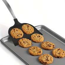 Xẻng xúc bánh pizza bằng nylon màu đen và đỏ, tay cầm bằng thép không gỉ | Chịu nhiệt lên đến 240°C, thích hợp cho chảo chống dính, lý tưởng để lật bánh kếp và chiên trứng. - Nhiều màu - Xem 6