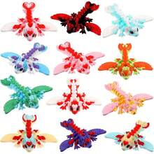TendenciaHonoson 12 piezas de juguete para la ansiedad impreso en 3D para gatos pequeños, juguete flexible y articulado lindo para aliviar el estrés para mascotas juguetes para jugar y mostrar (5 cm)Calidad premium - Gato - Ver 16