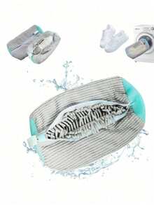 2 Reusable Shoe Washing Bags - Suitable For Sports Shoes, Mesh Shoes, Lazy Artifact Household Shoes Multi-Functional Stain Removal And Anti-Deformation Fast Washing Bag, Washing Machine Clothing Care Bag, Laundry Bag, 1 Washing Machine Shoe Bag Suitable For All Types Of Shoes - Yellow, Gray Protective Shoe Bag, - Multicolor - View 7