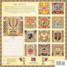 Kelsey Oseid - Calendario de pared de Illustrated Animal Kingdom 2026, 12 x 12 pulgadas(Dreamadelic) - Multicolor - Ver 3