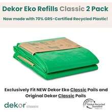 Pañales Dekor Classic - Recambios de cubeta de pañales | 2 unidades sin perfume | Marcado exclusivo de extremo de revestimiento | Rápido y fácil de reemplazar | Sistema de recarga más económico | Para(default) - Multicolor - Ver 3
