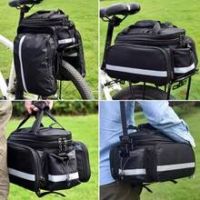 Large Capacity Waterproof Bicycle Rear Rack Bag, Suitable For Mountain Bike Long-Distance Riding, Luggage Carrier Pannier