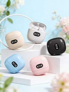 Original Wireless Earphone TWS Bluetooth Headset HiFi Music Headphone LED Display Earbuds Sport Game With Mic Apply To Smartphones - Multicolor - View 1