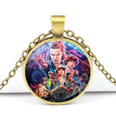 1 st Monster Story-hängehalsband | Monsterdesign | Tillfällig halsdekoration och serietillbehör, Anime Monsterhalsband | Tillfälliga accessoarer och ungdomspresenter, Tillbehör för skolstart och fanpresenter, Tillfällig utomhusdekoration och ungdomstillbehör, Nyårspresent, Alla hjärtans dag-present, Påskpresent (Stokastisk stil)