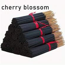 30/70/170支装日本樱花香，燃烧时间长，质地顺滑洁净，适用于家居、厨房和餐厅。 - 22cm黑色日本櫻花味 - 查看 3