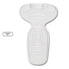 Women's O-Shaped 2-In-1 Thick Anti-Slip Gel Heel Pads, Self-Adhesive Heel Cushion Shock Absorbing T-Shaped Stickers - Black - View 8