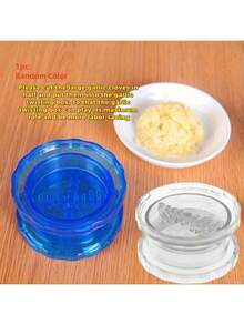 1 件装蒜泥器工具，手动蒜泥器压蒜器，蒜泥器剥蒜器，家用厨房手持式蒜泥器，厨房小工具蒜泥器，用于切碎大蒜、洋葱、生姜、水果、沙拉、蔬菜（颜色和款式随机） - 彩色 - 查看 18