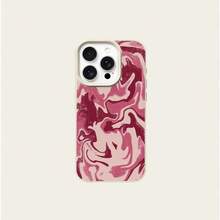 1pc TPU Material Asymmetrical Gradient Pattern Phone Case Compatible With IPhone 17 Pro Max/17/16 Pro Max/15/13/12/11, S20 FE/A15/S24/A55, Redmi Note 11/12/13 Pro, Full Coverage Anti-Drop Soft Protective Cover - White - View 5