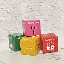 20pcs/Set Mark Gift Box Packaging Box, Red, Green, Yellow, And Pink, Perfect For Packaging Gifts, Prizes, And Creative Gift Boxes - Multicolor - View 2