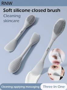 OEIEZ Cọ rửa mặt 2 trong 1, mềm mại và thân thiện với da, dùng để làm sạch, tẩy trang và chăm sóc da, kèm theo bông tẩy trang hai công dụng, thích hợp để tẩy trang và rửa mặt hàng ngày. - Nhiều màu - Xem 7