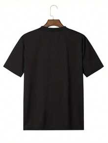 Designer T-Shirt For Cleaning Staff - Black - View 2