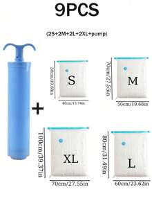 9/1 Vacuum Sealed Storage Bag, Vacuum Storage Bag, Compression Bag Travel, Compression Bag Vacuum, Compression Bag And Pump, Compression Storage Bag, Travel Compression Bag And Pump, Vacuum Compression Bag With Pump, Travel Storage Compression Bag, Vacuum Bag For Clothes, Travel Vacuum Bag With Pump
