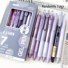 ST Retractable Ballpoint Pen, Multi-Pack Combo Set, Quick-Drying Ink, Suitable For Students, Black - Rose Red - View 7