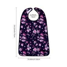 1pc Adult Bib For Women, Meal Protection Cover, Washable And Wipe Clean, Snap Button Style Adult Feeding Apron, Protective Clothing Cover