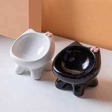Cute Macaron Ceramic Cat Bowl, Dog Bowl, Pet Food Bowl, Pet Supplies - 300ml - View 4