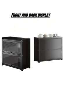 新款实用桌面收纳架，两层/三层竹制面包盒，带亚克力透明窗 - 大容量厨房台面收纳架，复古农舍风格，适用于面包、糕点和食品储藏室。天然竹制表面。面包糕点收纳架。不直接接触食物。