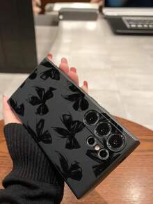 1 chiếc ốp lưng điện thoại TPU mềm màu đen hình nơ cá nhân hóa, chống trầy xước và rơi vỡ, bảo vệ toàn diện, tương thích với Honor, Redmi, Galaxy A/S Series, Pixel 6A/7A/8A, 12T/13T/14T - màu đen - Xem 5