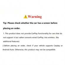 Adaptor wireless Mini Orange Cube Pro 3.0 CarPlay și Android Auto 2026 – Plug & Play, reconectare automată rapidă - Negru - Vizualizare 6