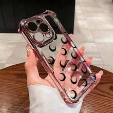 こちらの黒い三日月デザインのスマホケースは、Apple iPhone17、17 Pro Max、17 Pro、16、16 Plus、16 Pro、16 Pro Max、15 Pro、15、15 Pro Max、14 Pro、13 PM、12 Pro、そして12 Pro Maxを使うの高度スタイルのシリコン保護するカバーです。 これは防水、耐衝撃性、防塵、そして傷に強いいので、どんなAppleデバイスにも完璧に合ういます。 - シルバー - チェックする 5