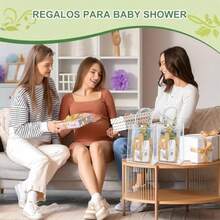 55 Piezas-6 Sets de Tablas de Quesos de Bambú con Cucharas Tenedores Espátulas Toallas a Cuadros Tarjetas de Agradecimiento y Bolsas de Regalo Ideal para Baby Shower Bodas y Regalos de Cumpleaños - como en la foto - Ver 6