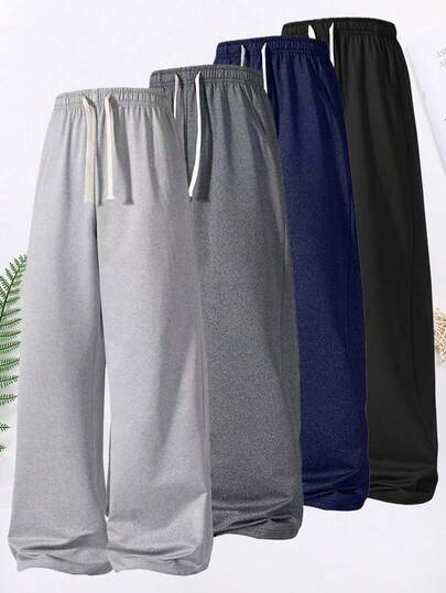 2026 男士街头风慢跑裤 - 低裆休闲裤，带口袋，弹性腰带，舒适百搭，适合都市通勤和春季日常穿着