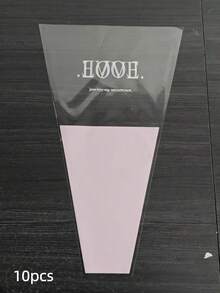 100个情人节花束包装袋，带英文字母图案的花卉礼品袋，表达爱意的包装袋，花店节日派对鲜花包装袋，加厚防水包装袋，节日礼品包装袋，适用于情人节花束包装、鲜花礼品包装、各种鲜花包装、婚礼、生日、派对包装。 - 彩色 - 查看 18