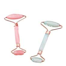 2pcs/Set Facial Beauty Gua Sha Massage Tools Set, Non-Crystal ABS Resin Material Pink Roller Massager & Scraping Board, Body Meridian Massage & Facial Beauty Tools, Suitable For Women, Students, Mothers, Sisters, Holiday Gifts - Pink - View 6