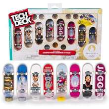 Tech Deck, Pack de 8 patinetas con Cartas Competition Legends,  de , minipatinetas Personalizables, Juguetes para niños a Partir de 6 años(default) - Multicolor - Ver 2
