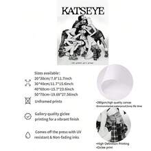 Bộ 1 tranh canvas đen trắng in hình Carter Eye Global Girl - Tranh nghệ thuật in trên vải canvas, thích hợp trang trí phòng khách, phòng ngủ, văn phòng, nhà cửa. Chất lượng in cao cấp, tranh trang trí tường, phong cách retro, công nghệ in tiên tiến, tranh treo tường, quà tặng lý tưởng, không kèm khung. - Đen và trắng - Xem 10