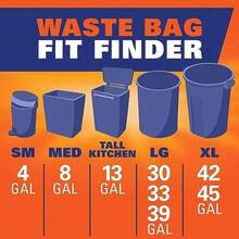 Hefty Bolsas de basura ultra fuertes de 13 galones, bolsas de basura altas para cocina, tamaño de 13 galones, resistentes a fugas, perforaciones y roturas, control continuo de olor, blanco, aroma a(Sandía) - Multicolor - Ver 8