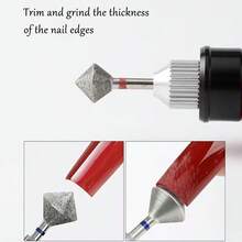 3D Diamond Nail Drill Bits, Tungsten Carbide Nail Drill Bits, Nail Drill Bits, Professional Nail Clippers - Heavy Duty Metal Manicure/Pedicure Tools With Sealed Handle, For Trimming Nails, Removing Excess Cuticles And Calluses - Suitable For Home And Salon Use - Multicolor - View 3