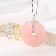 1个18K金通用吊坠扣，护身符扣，专为DIY设计，镶嵌玉石/玉石吊坠扣 - 彩色 - 查看 2