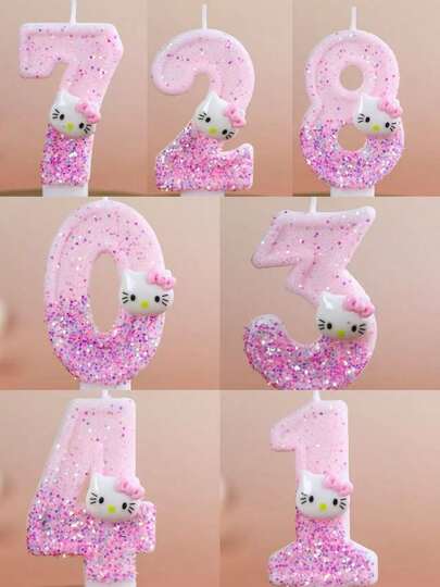 热销产品，热销可爱酷炫图案生日蜡烛，派对礼物，派对、生日和周年纪念装饰用数码蜡烛，精致氛围装饰蜡烛