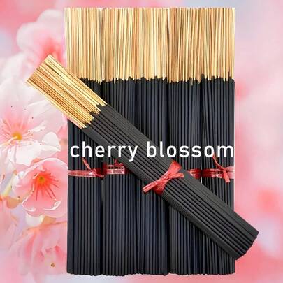 30/70/170pcs Japanese Cherry Blossom Incense Sticks, Long Burning Time, Smooth & Clean, Suitable For Home, Kitchen & Dining Room