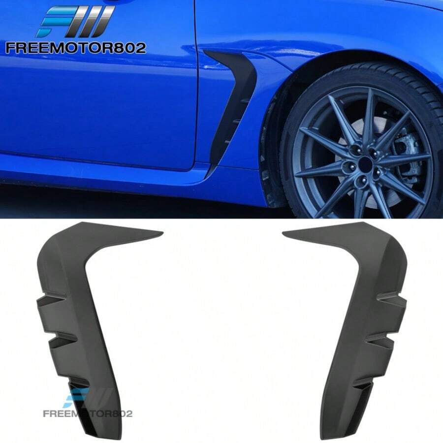 Fits 22-25 Subaru BRZ Andamp;  GR86 STI Style Front  Side Vent Matte Black - As Pic - View 1