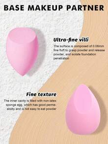 14pcs Makeup Sponge Set With Storage Case, Soft Makeup Sponge Suitable For Foundation, Powder, Finger Makeup Sponge 2-In-1 Dry & Wet,Giveaways,Travel,Cheap Stuff,Travel Essential - Multicolor - View 9