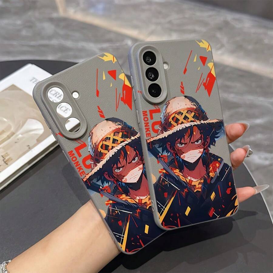 Funda de Teléfono Anime Genial  Zozo para Samsung Galaxy A55 A35 A16 A05 A14 A24 A34 A54 A15 A05S A25 A23 A33 A53 A73 A13 A04E A04 A22 4G 5G, Funda Trasera Suave a Prueba de Golpes, Regalo para Parejas - Colores mixtos 1 - Ver 1