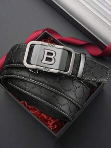 New Belt For Men With High-End Feel, Automatic Buckle Belt, Casual And Simple Men's Pants Belt, Commuting Daily Belt - Multicolor - View 2