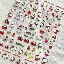 1 Set/1 Sheet Cat Nail Stickers Japanese Cartoon Girl Heart Ins Anime Ins Wind CCD Mobile Phone Decoration Adhesive Back, Cute And Beautiful, Gift For Friends, Create Surprise, Beautiful And Affordable, New Year's Gift, Valentine's Day Gift, Easter Gift(Stochastic Style)
