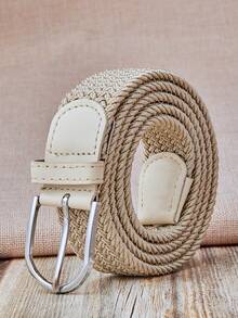 1条弹力编织男士腰带 - 经典扣环腰带，适合时尚青年 - 腰帶 - 查看 1