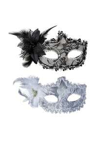 1pc/2pcs/3pcs,Black Lace Half Face Masquerade Mask With Feathers - Women's Halloween Costume Accessories For Parties And Festivals, Perfect For Christmas And Carnival Celebrations, Queen Style Eye Mask For Formal Events And Dress-Up - Multicolor - View 13