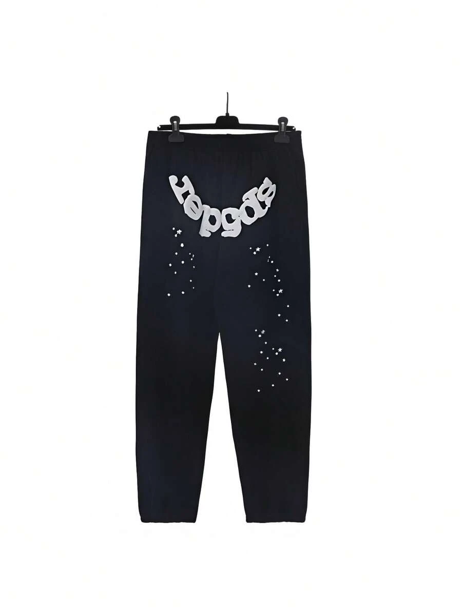 Fall/Winter Sweatpants: Street Style Casual Hip Hop  Tapered Sweatpants - màu đen - Xem 1